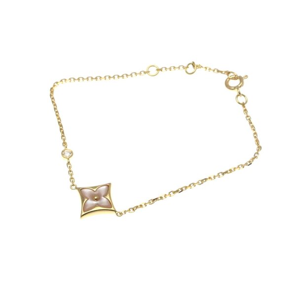 LOUIS VUITTON 18k Rose Gold Diamond Charm Bracelet - Picture 1 of 9